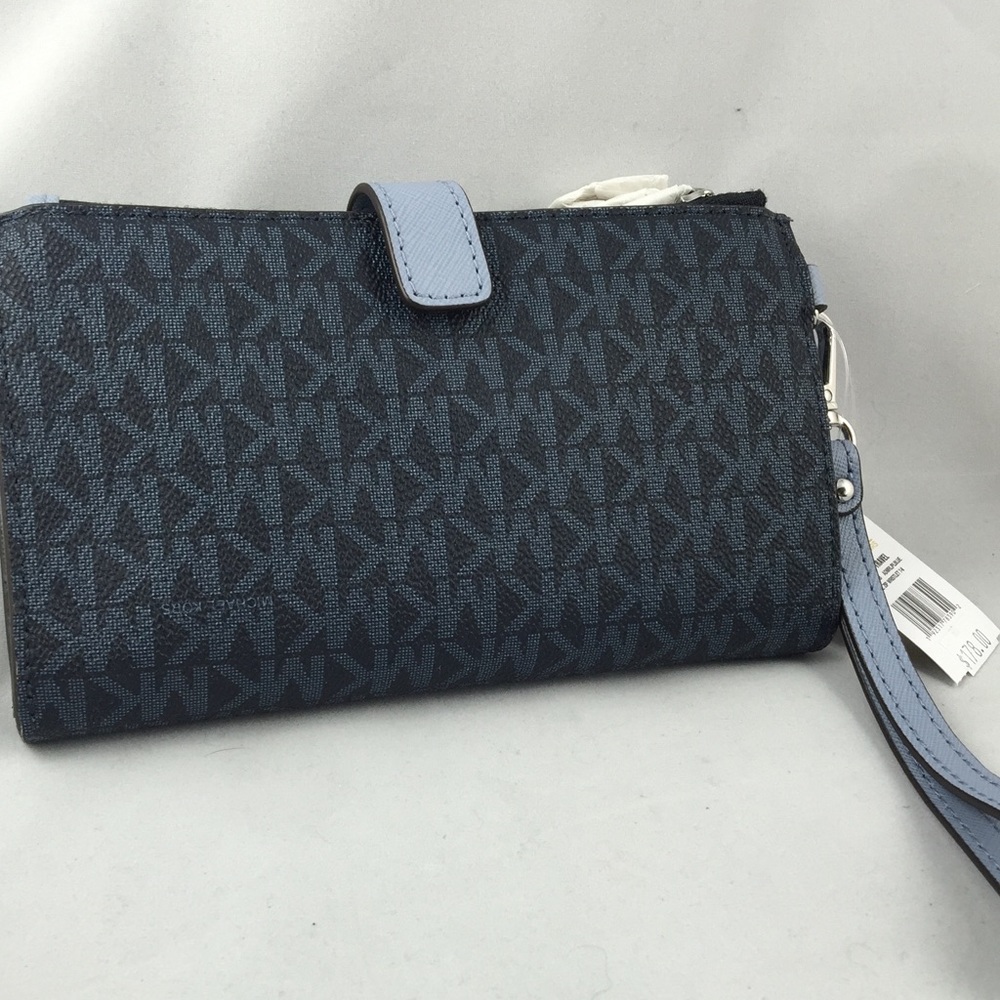 Michael Kors NEW jet set travel double zip wallet - Picture 5 of 8